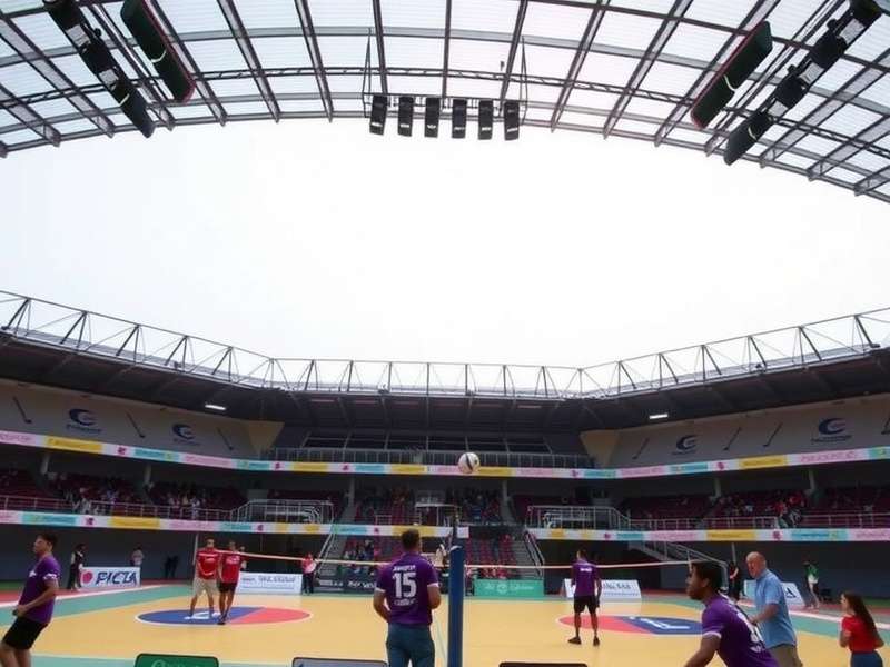 Play in famous Indian sports arenas Indian Volleyball Stadiums in Game