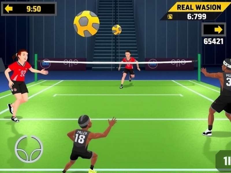 Intense volleyball action in Bangalore Volley Blasters Bangalore Volley Blasters Gameplay